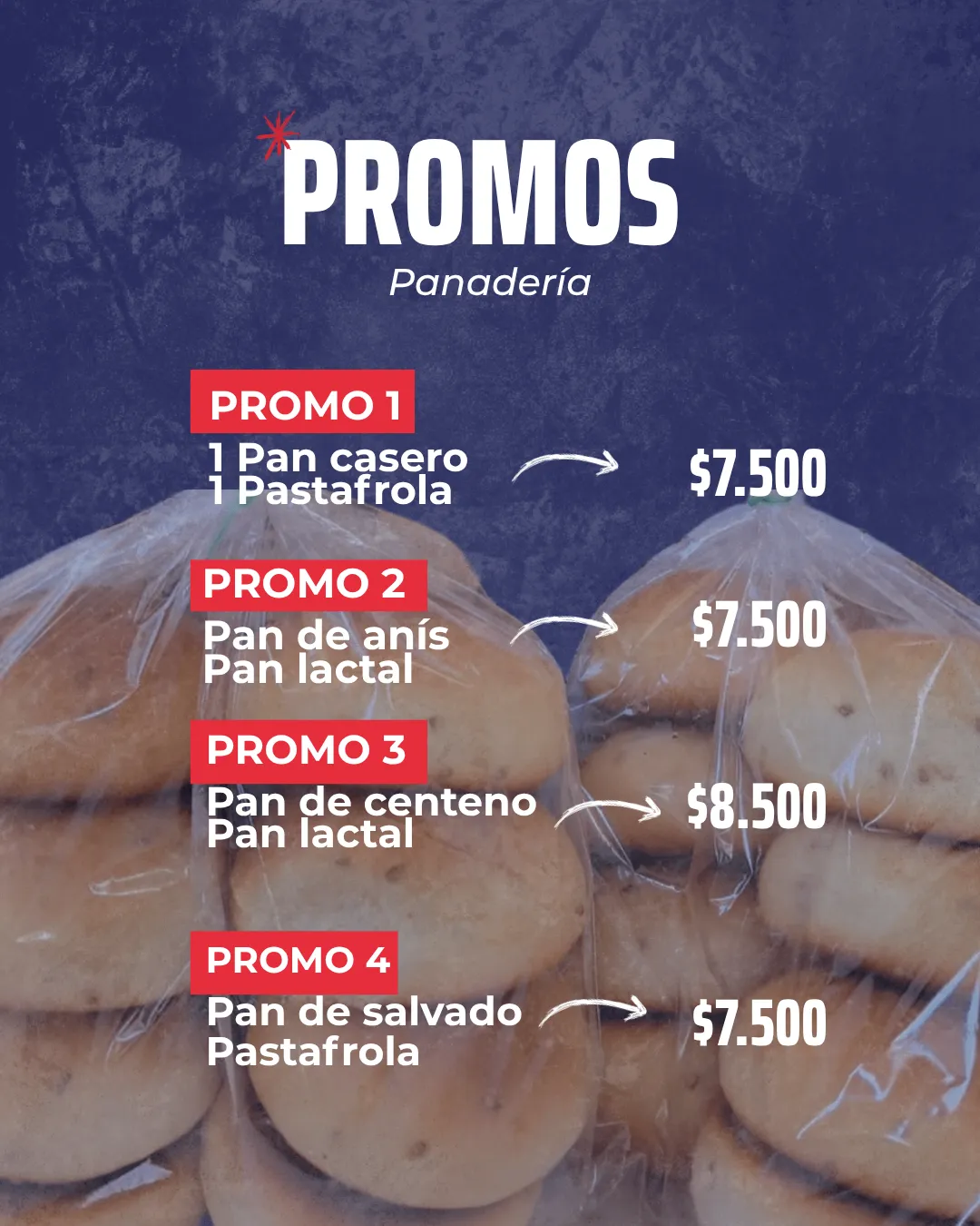 PROMO 6 PAN DE SALVADO + PASTAFROLA